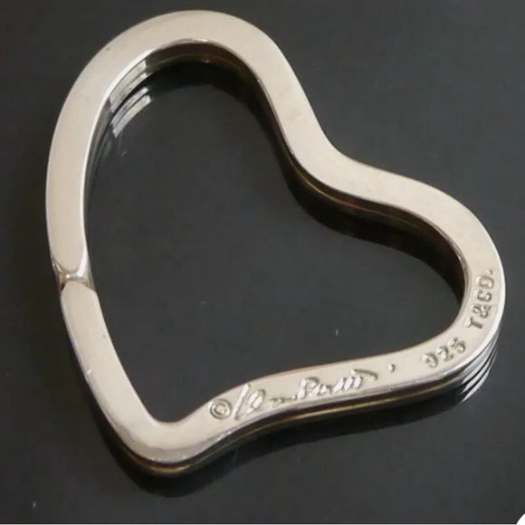 Tiffany & Co 925 Sterling Silver, Elsa Peretti, key ring, New with pouch & box - Picture 2 of 2